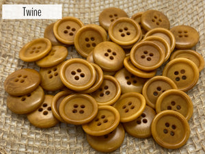 Twine Buttons (quantity 20)