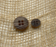 Load image into Gallery viewer, Rustic Style Buttons in Chocolate (quantity 20)
